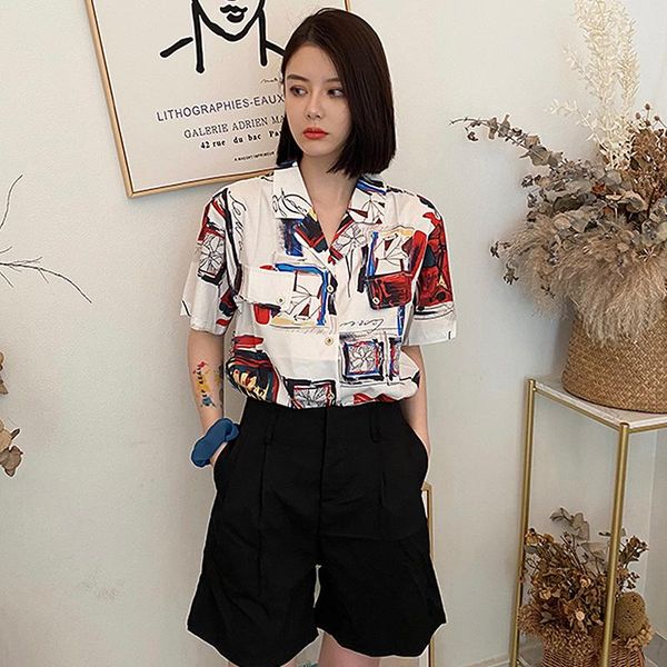 

women's blouses & shirts bethquenoy vintage chiffon chemisier femme 2021 summer ladies oversized women blusas plus size camisas mujer, White