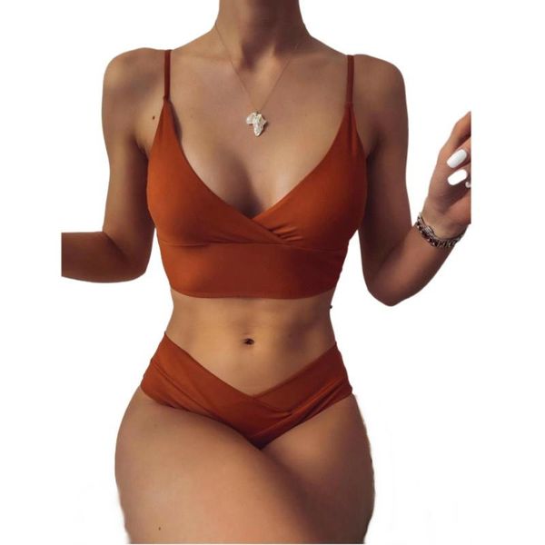 

women's swimwear solid swimsuit women bikini push up vest set brazilian bathing suit two piece swim beachwear female, White;black