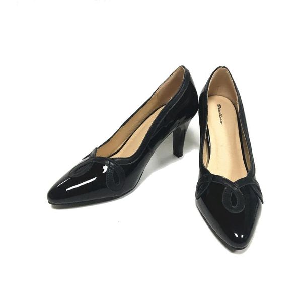 

dress shoes high heel office pumps black patent leather heels women