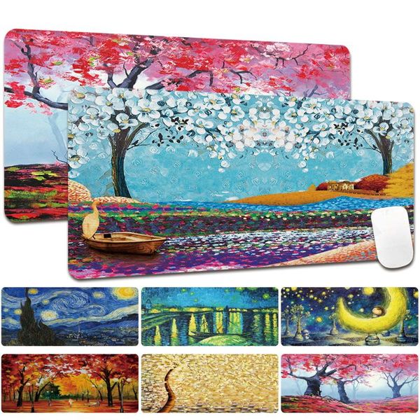 

mouse pads & wrist rests lappad gaming mousepad waterproof pu leather mat gamer large carpet pc desk keyboard