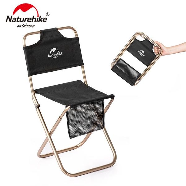 

camp furniture naturehike portable ultralight small campstool outdoor camping chair folding stool fishing beach alluminum alloy chairnh18m00