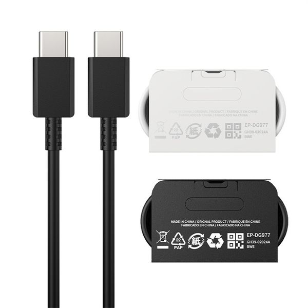 Cabo de carregamento rápido 25w usb c pd tipo-c cabos 1m 3 pés para samsung note 10 20 s10 s20 htc android phone pc