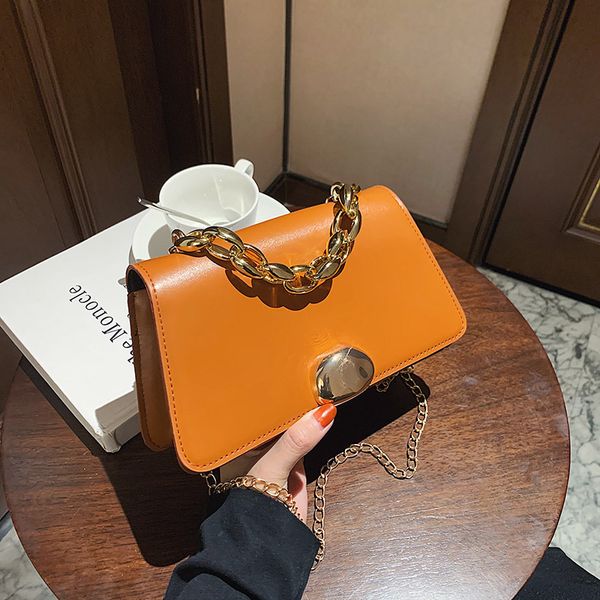 

2021 new fashion ladies thick chain bags luxury designer handbag womens shoulder crossbody bag female sac pu leather travel bag