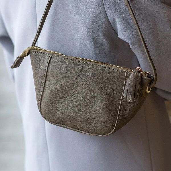 

evening bags ladies mini 2021 genuine leather tassel women shoulder nature cowhide casual versatile mobile phone bag