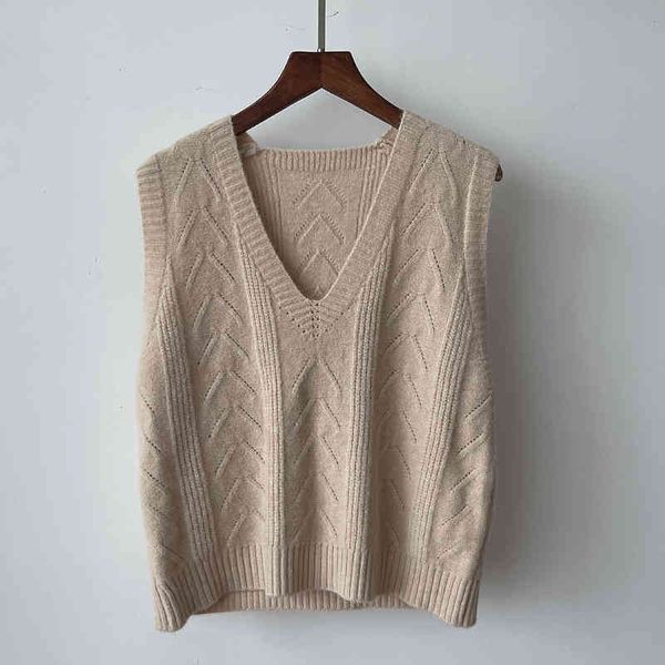 

women's knits & tees women sweater vest autumn v-neck sleeveless preppy style pullover solid color female, White