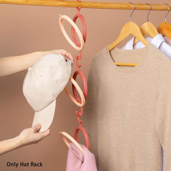

hangers & racks 6pcs/pack hanging wall mounted scarf home storage hat rack baseball caps space saving stand keys organizer door bedroom shel