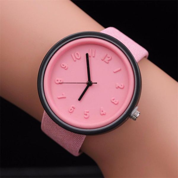 

wristwatches fashion simple style women watches canvas pu leather number quartz wrist watch relogio feminino orologi donna 2021 a10, Slivery;brown