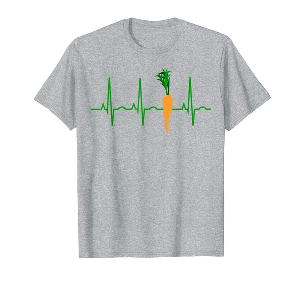 

carrot lover gifts - root vegetable farmer heartbeat t shirt, White;black