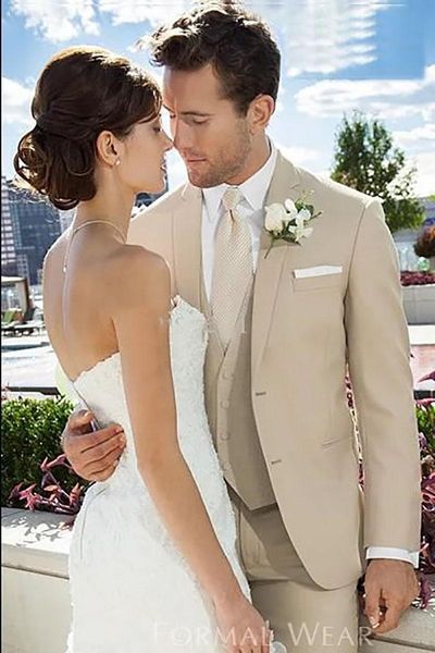 

men's suits & blazers arrival mens groomsmen notch lapel groom tuxedos champagne strips wedding man suit (jacket+pants+vest), White;black