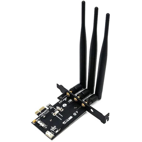 

computer cables & connectors pcie wifi card to pci-e x1 adapter pc/hackintosh without bcm943224pciebt2/bcm94360cs2/bcm943602cs