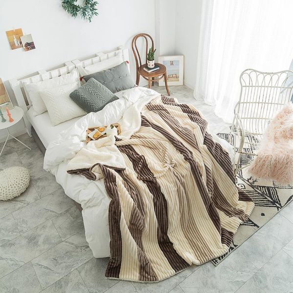 

blankets tongdi woolen raschel blanket soft double plush thickened heavy warm elegant fleece luxury for cover sofa bed bedspread winter