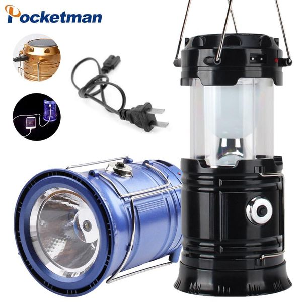 

emergency light torch portable camping light solar power collapsible lamp rechargeable lantern outdoor tent