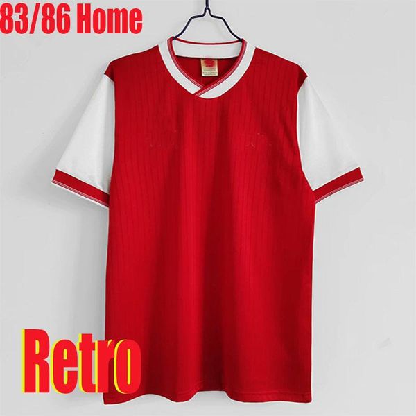 

vintage 83 86 red home jersey retro soccer jerseys pepe football kits uniforms, Black;yellow
