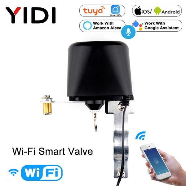 

smart home control wifi valve wireless tuya mobile phone app remote automation gas water voice alexa google