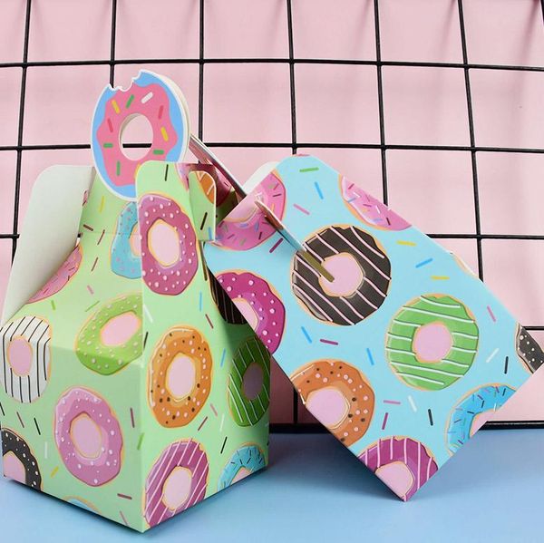 

gift wrap 8pcs donut candy gifts box baby shower cookies donuts paper boxes theme happy birthday party decorations