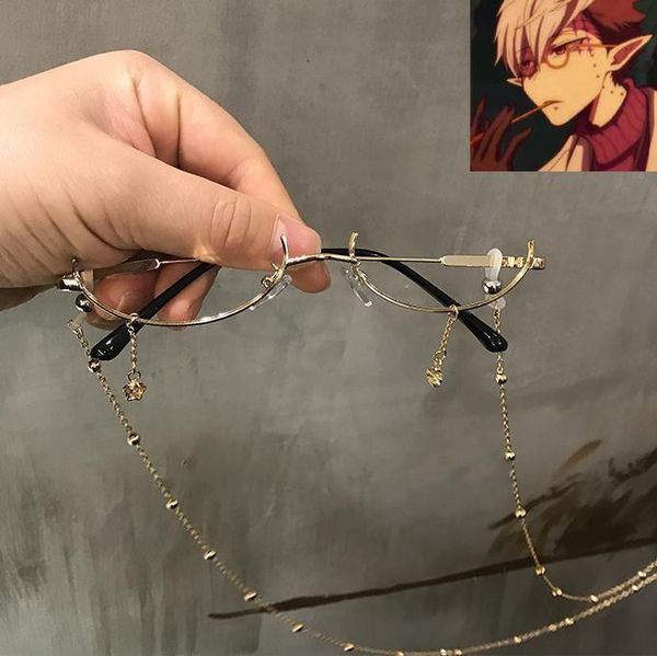 

party masks anime toilet-bound hanako kun tsuchigomori cosplay glasses with chain