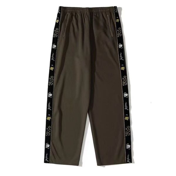 

2021 new army green kapital sweatpants men women tokyo limit zip gold embroidered ribbon sport pants trousers 9le0, Black