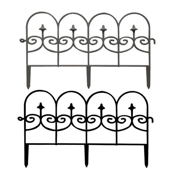 

fencing, trellis & gates 5pcs garden fence landscape border edging barrier plastic can be assembled and removed lawn edge