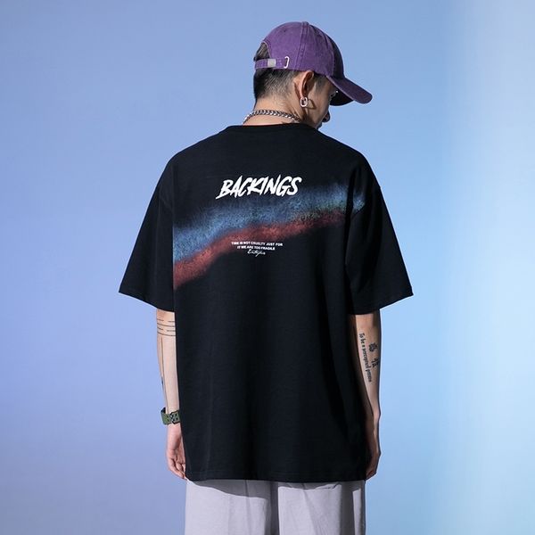 

2021 new summer half short sleeve t-shirt for men, White;black