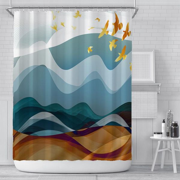

shower curtains zhishan digital printing curtain waterproof polyester bathroom