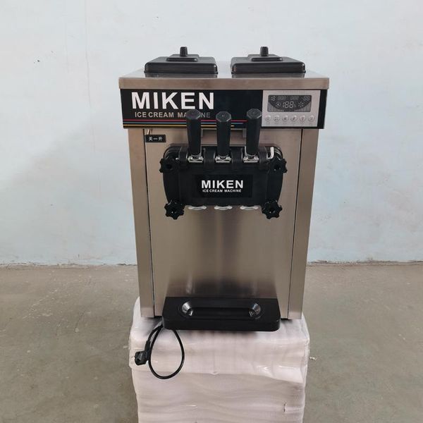 

ice cream making machine mini soft commercial deskthree-head intelligent
