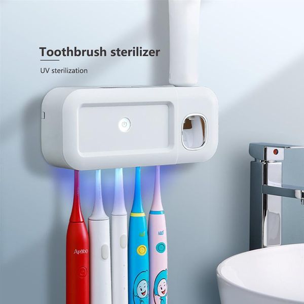 

toothbrush holders holder automatic toothpaste dispenser wall-mounted bathroom accessories rechargeable rack