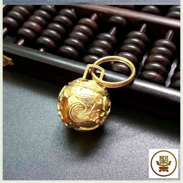 

factory copper small size pet brass bell gold teddy tag pendant dog jewelry 7rvq