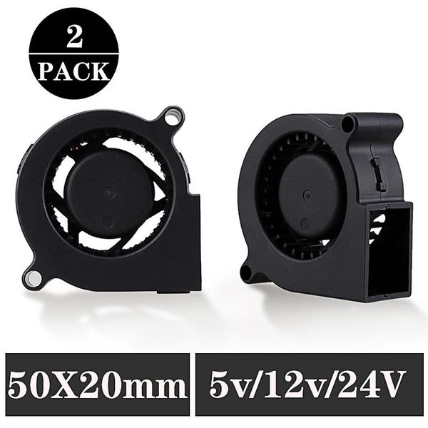 

fans & coolings 2pcs gdstime dc 5v 12v 24v sleeve brushless cooling turbine blower fan 50mm x 20mm cooler for 3d printer