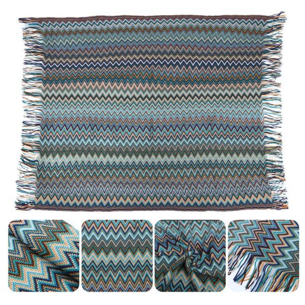 

blankets 1pc bohemia knitted blanket sofa warm keep cover leisure office