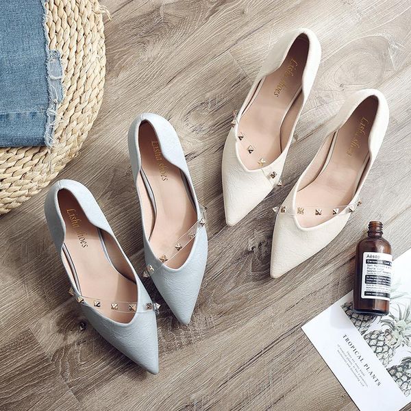 

dress shoes spring summer thin heels office lady women pumps high pointed toe brand woman wedding u18-08, Black