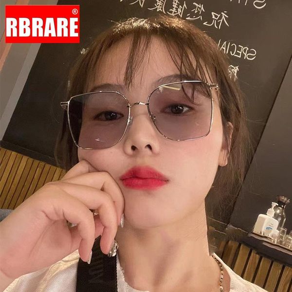 

sunglasses rbrare oversized women/men 2021 metal frame men gradient mirror fashion shades for women, White;black