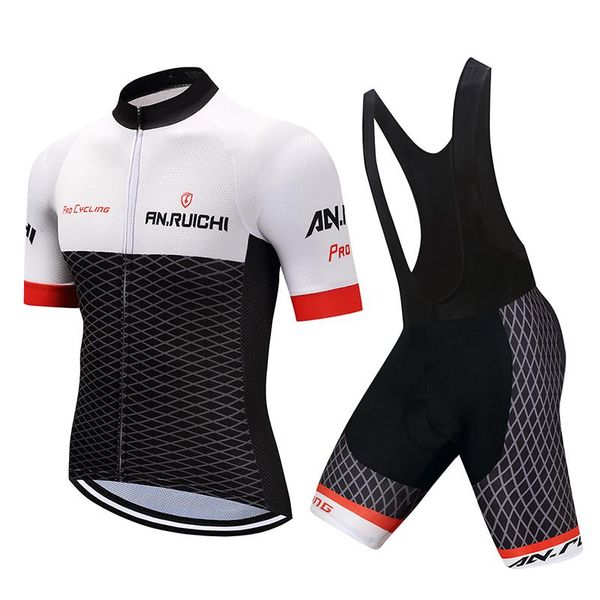 

racing sets cycling jersey set men contrast color short riding bicycle clothing bib sport jerseys customized/wholesale service, Black;blue