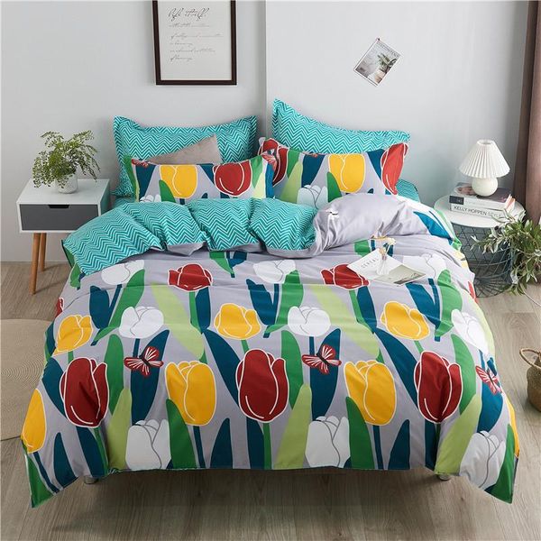 

bedding sets student dormitory four-piece set of bed linen three-piece gift home textile kit