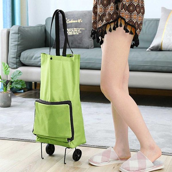 

storage bags 2 in 1 shopping cart folding bag tug for women 2021 makeup optional organizers