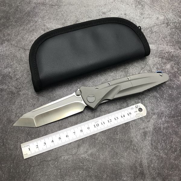 

mt socom folding knife tc4 titanium alloy handle edc tool ball bearing fast open outdoor tactical gear self-defense defense pocket camping h