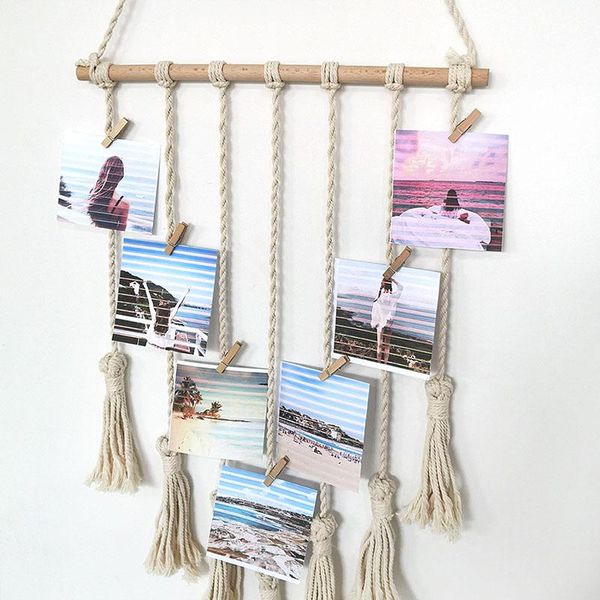

tapestries po clip nordic home decor wall hanging tapestry woven tassel bohemian dorm room decoration accessories