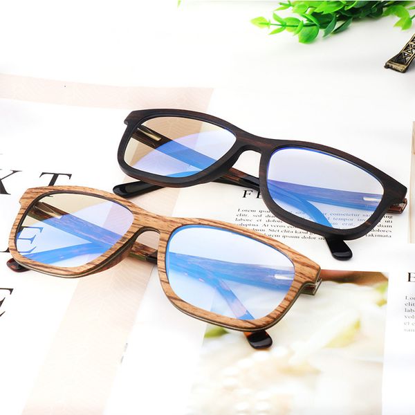 

2021 new classic anti-fatigue computer wood blue light blocking optical frame retro anti-blue glasses j1jo, White;black