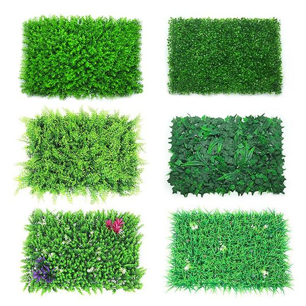 

decorative flowers & wreaths 40x60cm artificial green plant lawns carpet for home garden wall landscaping plastic lawn door shop backdrop im
