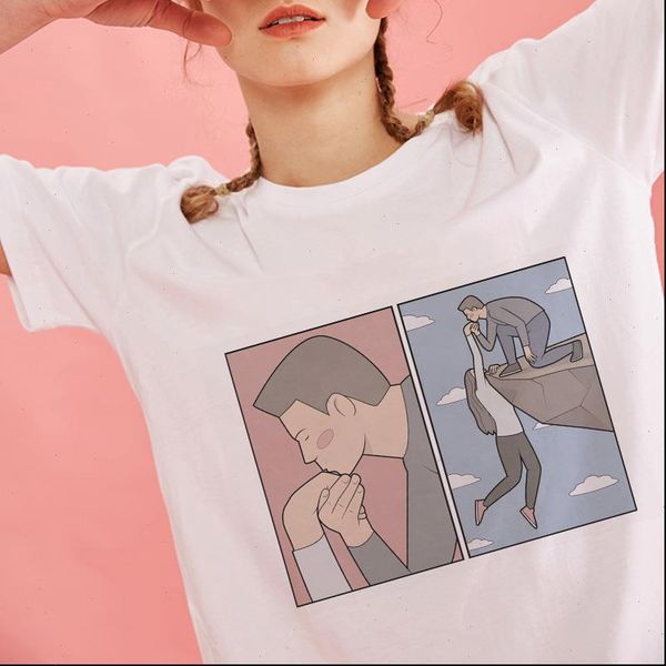 

mermaid accidental result funny style t shirt fashion vintage streetwear harajuku tshirt skateboard street t shirt, White