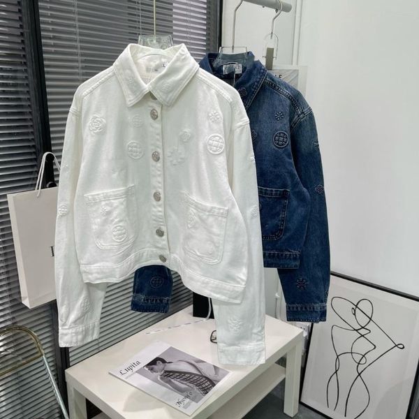 

women's jackets spring loose profile denim jacket short coat women, Black;brown