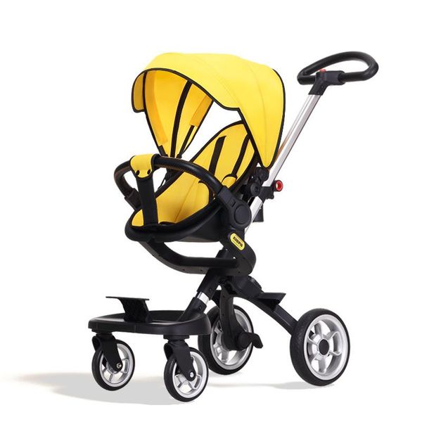

lightweight and foldable aluminum alloy walking stroller, two-way stroller, high landscape four-wheel stroller