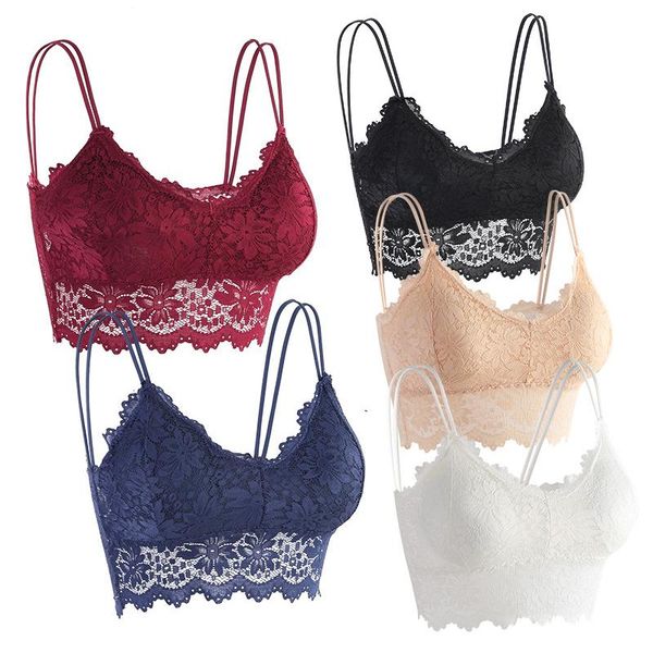 

bras flower lace bra wire push up body shaping women plus size bralette underwear lingerie full cup seamless, Red;black