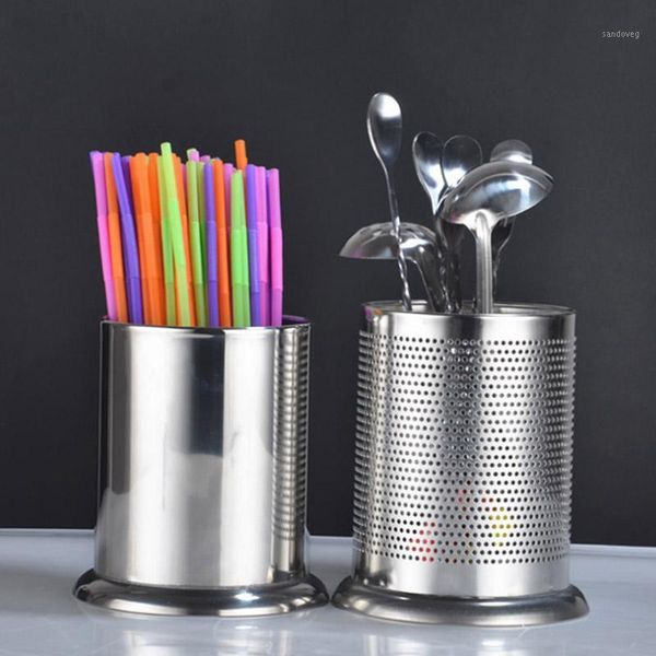 

stainless steel kitchen basket receive case barrel chopsticks tube home drop tableware dc120 storage bottles & jars