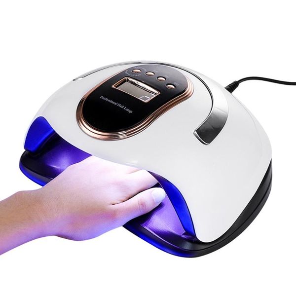 

nail dryers portable 168w lamp uv led nails dryer gel polish curing light manicure pedicure machine with motion sensing 4 timer
