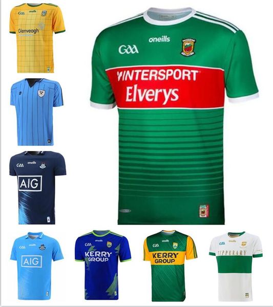

gaa rugby jerseys tipperary galway dublin shirts kerry tyrone mayo meath jersey home away 2021 s-3xl top, Black;gray