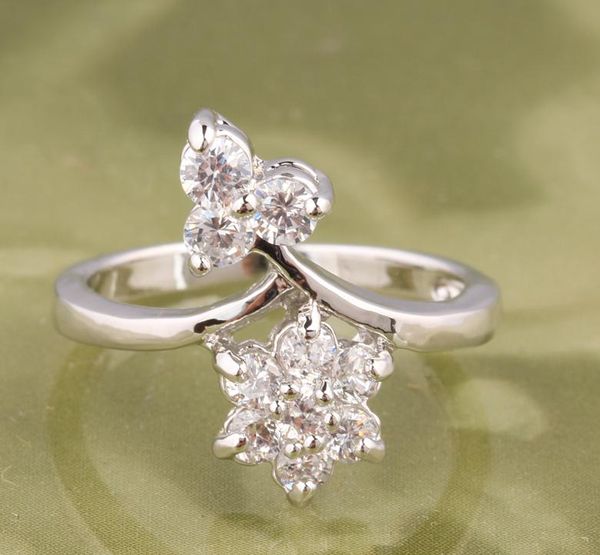 

wedding rings terrific gems white zircon silver plated argent & trendy jewelry ring us# size 6 / 7 8 9 s0980, Slivery;golden