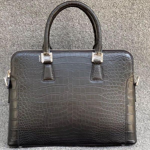 

briefcases thai real crocodile belly men's business briefcase leisure single shoulder fashion trend diagonal bag handbag men of leather