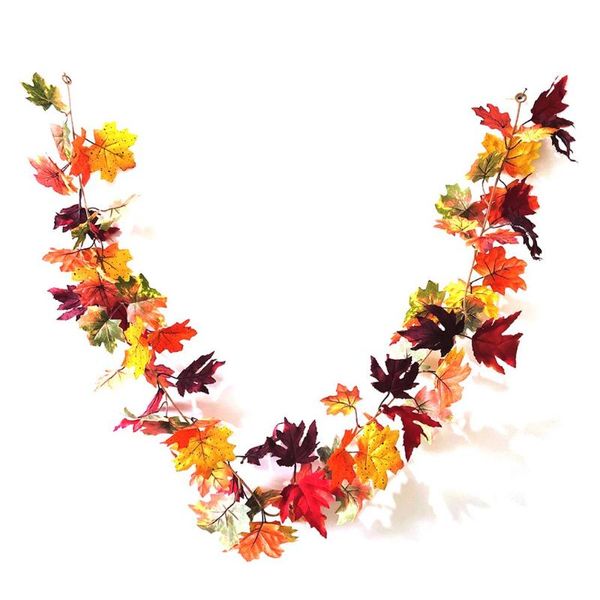

thanksgiving harvest festival halloween christmas plant autumn leaf cane copper wire lamp home furnishing decoration