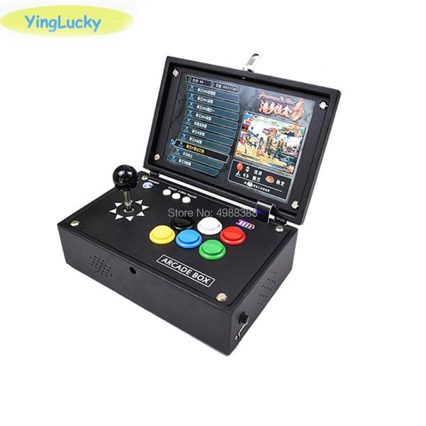 game controllers & joysticks raspberry pi 3b + 10 inch arcade lcd video console joystick pandora box 3d