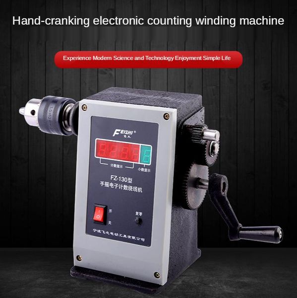 

counters hand-cranked electronic counting winding machine feizhi 130 with chuck counter